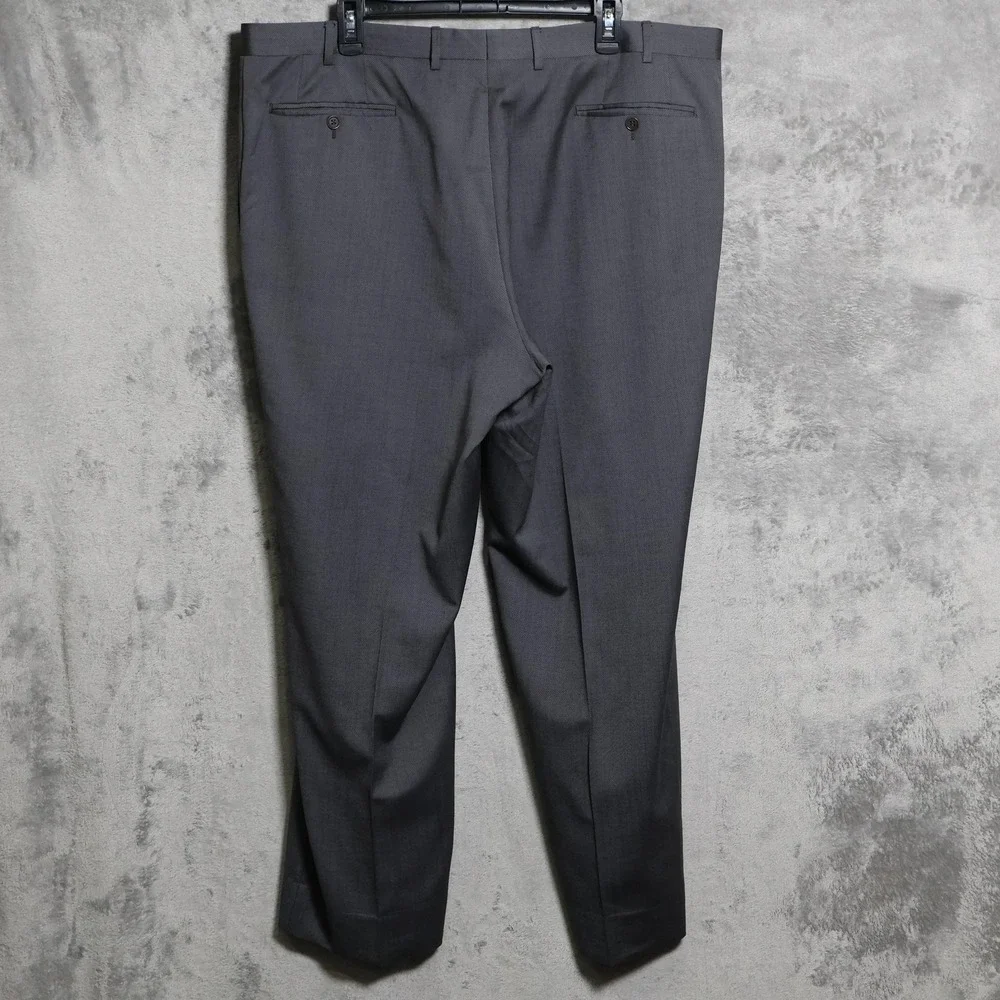 Canali Pants Mens 42x30 Gray Wool Dress Pleated Office Formal Trousers Slacks